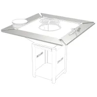 tour de brasero rectangle